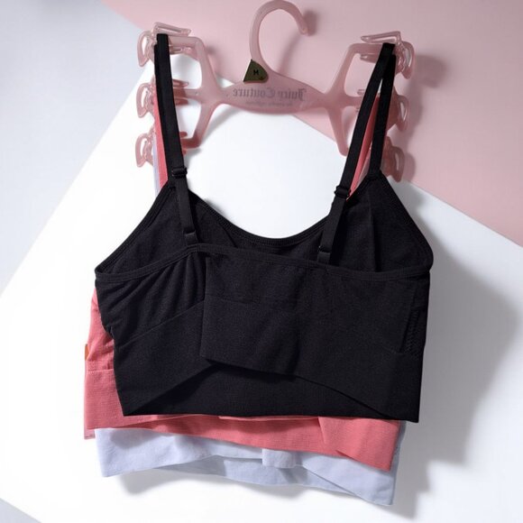 Juicy Couture Medium 3-Pack Removable Pad Padded Bras NWT - Picture 4 of 7